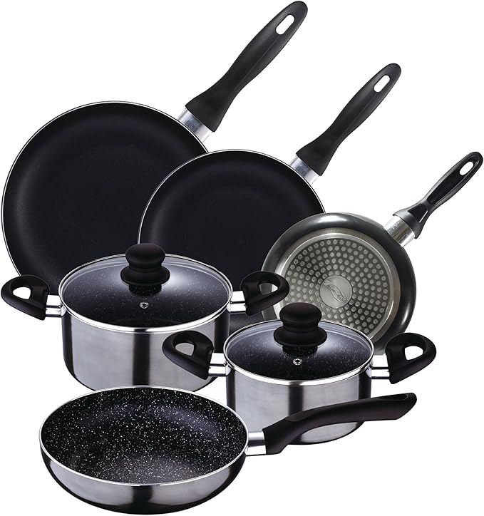 5pc Pressed Aluminium Cookware Set + Set of Pans Ø16Ø20Ø24 Pressed Aluminium San Ignacio