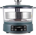 Low Sugar Rice Cooker 3L Low Carb Rice Cookers with Stainless Steel Filter Intelligent Automatic Lifting 4 Gear Firepower (Green)
