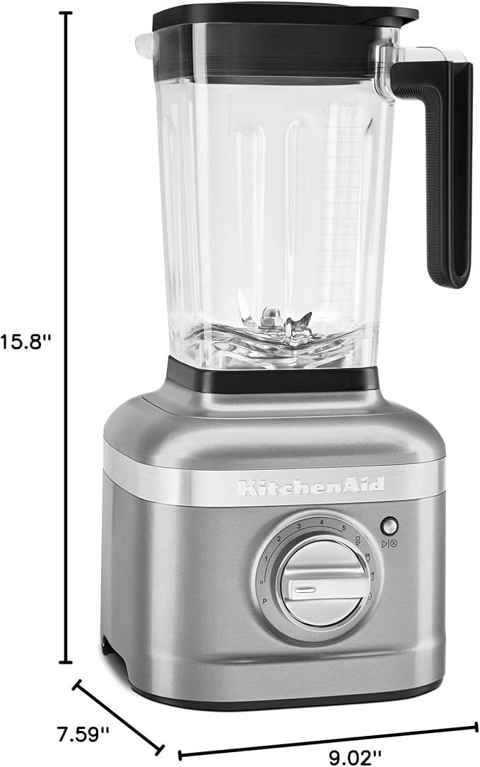 KitchenAid K400 Variable Speed Blender - KSB4027 Contour Silver 56 oz