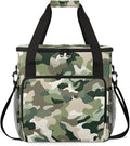 Camouflage Themed Coffee Maker Travel Bag for Keurig K-Mini/K-Mini Plus Insulated Waterproof Tote with Pockets for K-Cup Portable Single-Serve Brewer Case
