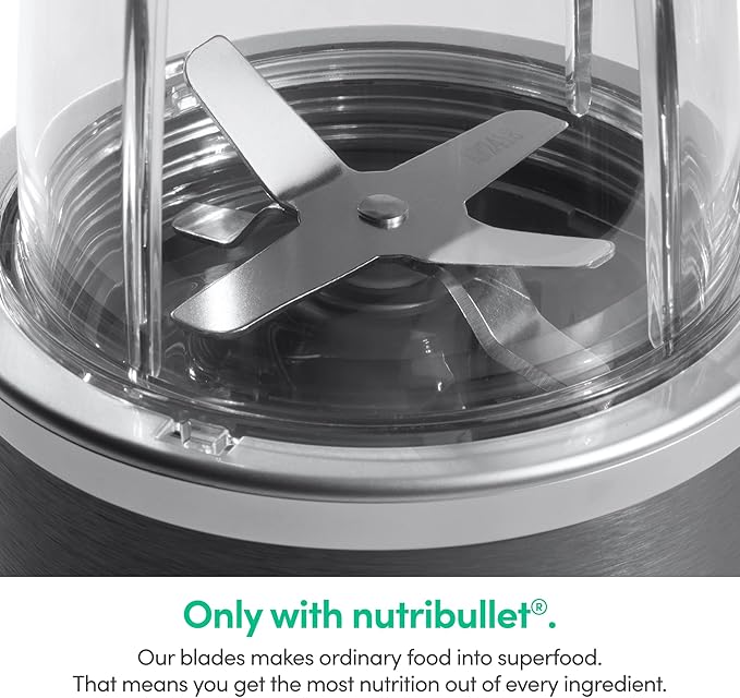 nutribullet Personal BlenderShakesSmoothiesFood Prepand Frozen Blending24 Ounces600 WattGrayNBR-0601WM(Pack of 2)