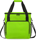 Grass Green Coffee Maker Carrying Bag Waterproof Insulated Leakproof Cooler Bag Portable Storage Tote Bag Organizer With Shoulder Strap