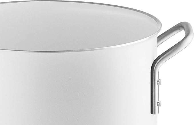 Eva Trio | White Line Pot Set 3 Pieces 1.8 L 2.5 L 3.8 L Ceramic Slip-Let® Non-Stick Coating A Pot Set That Covers Every Need for Daily Cooking | White