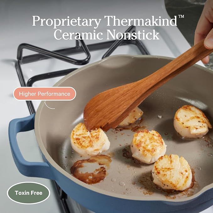 Our Place Always Pan Duo - Standard &amp Mini Always Pan 2.0 Bundle | Multi-Functional Cookware Set Replaces 20 Pieces | Sage