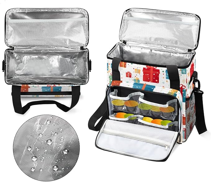 Christmas Gift Box Coffee Maker Carrying Bag Colorful Graffiti Travel Storage Bag Compatible with K-Mini or K-Mini Plus Single Serve Coffee Brewer Carrying Case with Pockets &amp Shoulder Strap