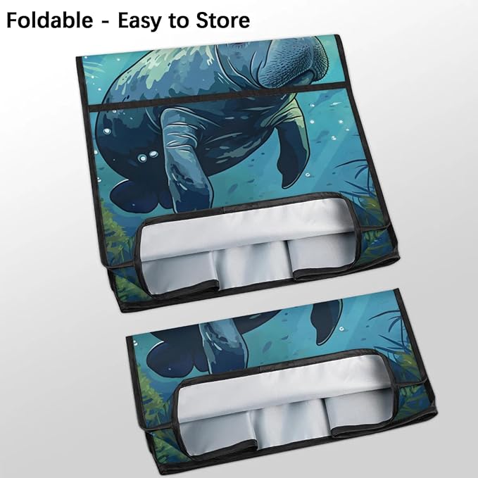 cfpolar Kitchen Aid Mixer Cover Compatible with 6-8 Quarts Manatee Under Water Stand Mixer Cover Kitchen Aid Mixers Accessories Appliance Organizer Bag Dust Covers with Zipper Pocket