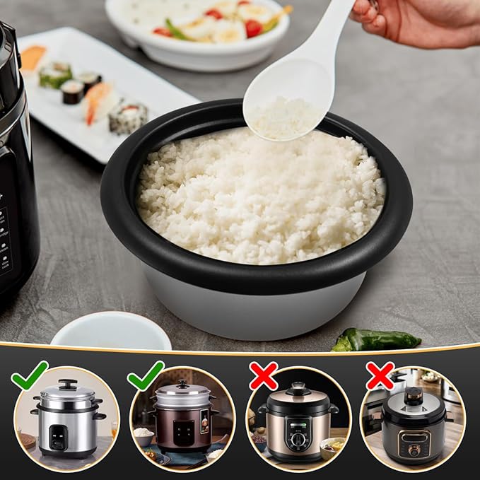 BESPORTBLE Household Cooker Inner Pot Non-stick Rice Cooker Pot Inner Cooking Container