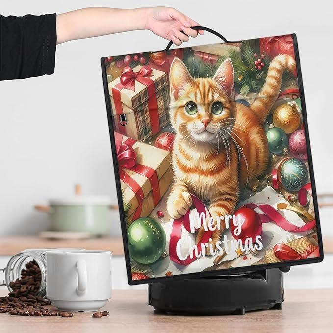 cfpolar Kitchen Aid Mixer Cover Compatible with 6-8 Quarts Christmas Ball Cat Xmas Stand Mixer Cover Kitchen Aid Mixers Accessories Appliance Organizer Bag Dust Covers with Zipper Pocket