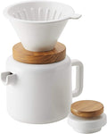 BonJour 47955 4-Cup Pour Set Stoneware Coffee Maker Matte White