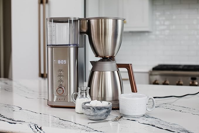 Café Specialty Drip Coffee Maker | 10-Cup Insulated Thermal Carafe | WiFi Enabled Voice-to-Brew Technology | Smart Home Kitchen Essientials | SCA Certified Barista-Quality Brew | Stainless Steel