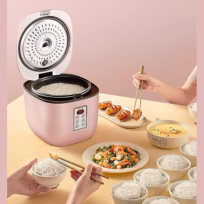 Rice Cooker/Home Multifunctional Smart Mini Rice Cooker Reservation Automatic Small 2.8L Cooking and stewing Rice Cooker (Pink A) (Pink B)