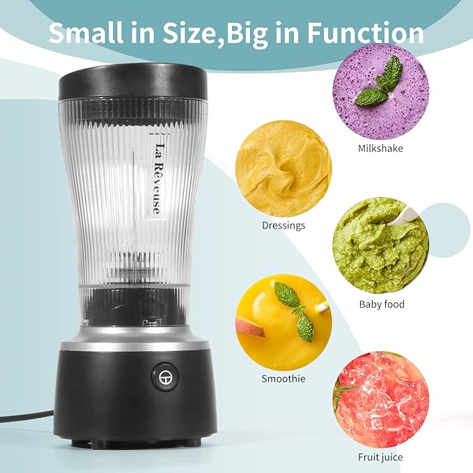 La Reveuse 300W Personal Size Blender (Pink) + La Reveuse 250W Personal Size Blender (Black)