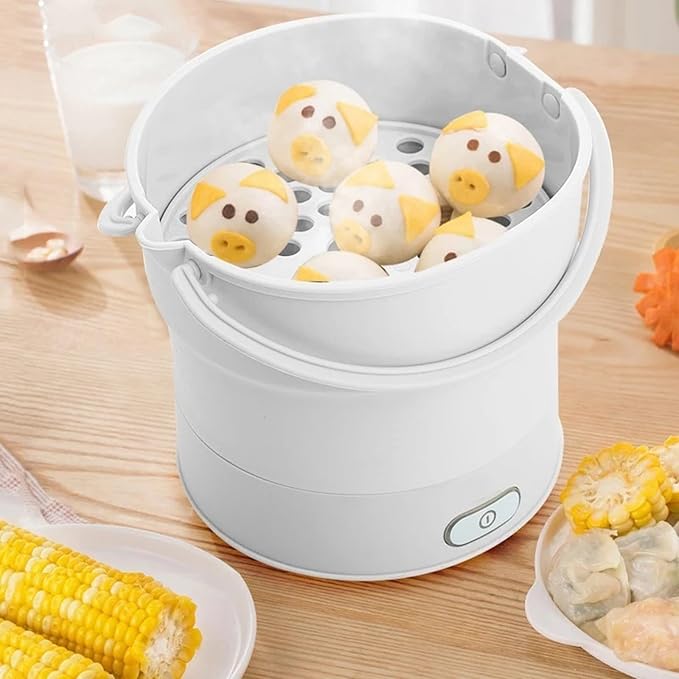 GRFIT Portable Collapsible Electric Rice Cooker Multifunctional Folding Mini Hot Pot Steamer Machine Camping Travel Dormitory Skillet jinyi2016SHOP-1998