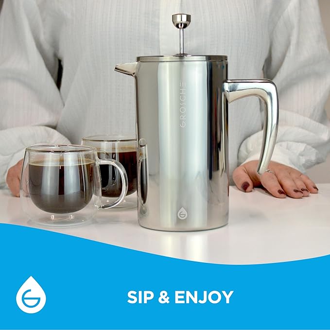 GROSCHE Dublin Stainless Steel Eight Cup French Press 1 EA