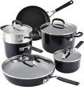 KitchenAid Hard Anodized Nonstick Cookware/Pots and Pans Set 10 Piece - Matte Black