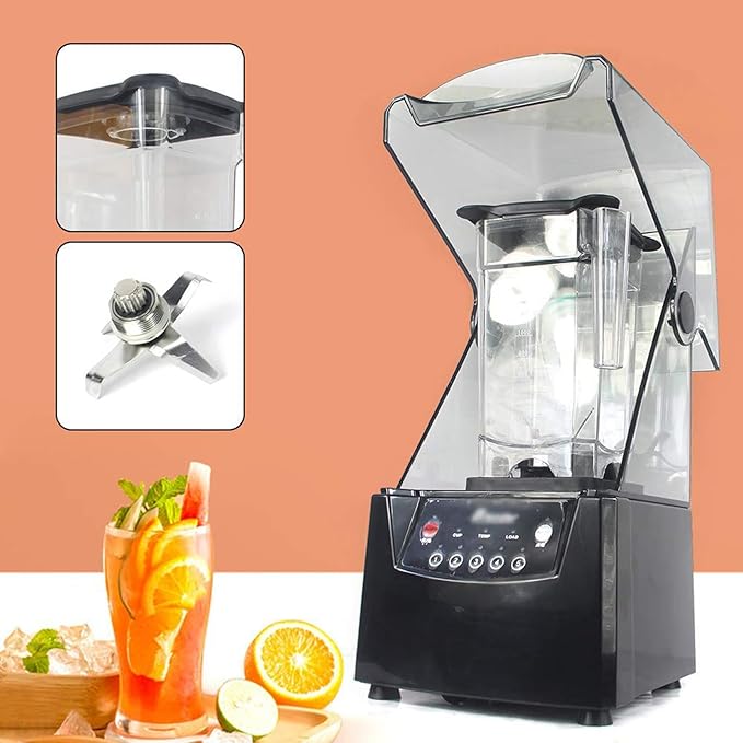 Portable Blender 2l Smoothie Blender with 5 Presets 17000rpm Shredded Ice Silent Broken Wall Cooking Machinefor Smoothie Fruits