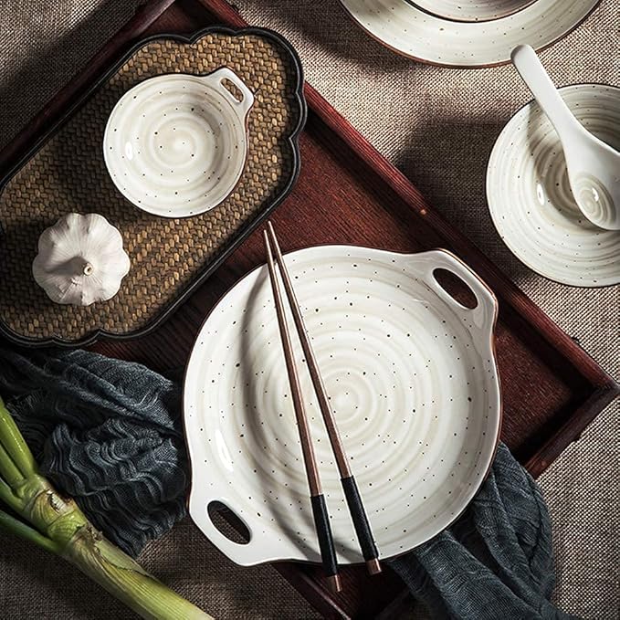 Porcelain Dinnerware Sets Plates and Bowls Sets 27 Pieces Ceramics Dinner Set Bowl/Dish/Spoon|dinnerware Set Nordic Simple Style Combinatio