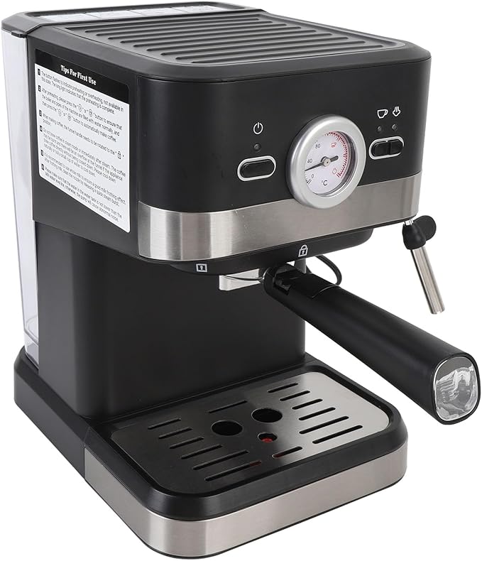 TOPINCN Coffee Machine 20 Bar Professional Coffee Maker 1050W Electric Coffee Maker with Milk Frother Steam Wand 1.5L Water Tank for Cappuccino Latte Making Automatic Coffee Machine