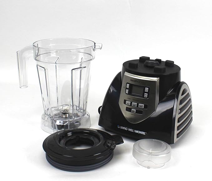 JLA-8 Professional Countertop Blender Emulsifier 1200-Watt with 60-oz BPA Free Jar Stainless Steel Blades for Frozen Drinks Smoothies Sauces &amp More Black
