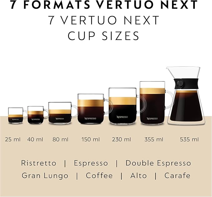 Nespresso Vertuo Next Coffee and Espresso Maker by Breville with Aeroccino Milk Frother