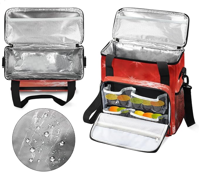 Graffiti Snowflakes Christmas Coffee Maker Carrying Bag Travel Storage Bag Compatible with K-Mini or K-Mini Plus Single Serve Coffee Brewer Carrying Case with Multiple Pockets &amp Shoulder Strap