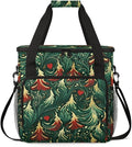 Xmas Tree Coffee Maker Carrying Bag Magic Tree Portable Travel Storage Tote Bag Compatible with K-Mini or K-Mini Plus Single Serve Coffee Brewer Carrying Case with Multiple Pockets &amp Shoulder St