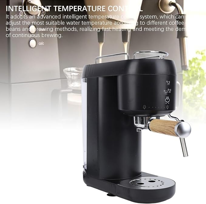 Asixxsix Espresso Machine 20 Bar Professional Espresso Maker with Milk Frother Steam Wand &amp Portafilter Tamper 1400W Intelligent Temperature Control Coffee Machine for Cappuccino