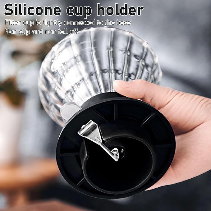 Pour Over Cone Coffee Dripper Prevent Fall Off Pour Over Coffee Dripper High Temperature Resistance Easy Cleansing for Immersion Extraction for Home Use