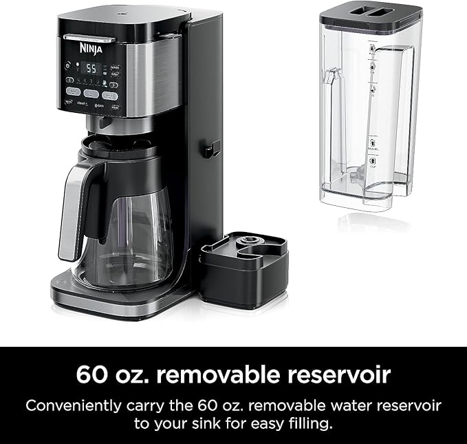 Ninja | Drip Coffee Maker | DualBrew Pro Hot &amp Iced Coffee | Compatible with K-Cup Pods | 3 Brew Styles (Classic Rich &amp Iced) | 60oz Removable Reservoir &amp Dishwasher Safe | Black | 12-Cu