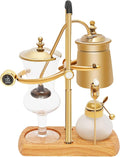 Belgian/Belgium Luxury Royal Family Balance Syphon Siphon Coffee Maker Vacuum Brewing SystemVintage Elegant Double Ridged Fulcrum with Tee Handle 400ml Coffee Maker