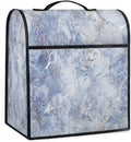 cfpolar Kitchen Aid Mixer Cover Compatible with 6-8 Quarts Blue Silver Marble Stand Mixer Cover Kitchen Aid Mixers Accessories Appliance Organizer Bag Dust Covers with Zipper Pocket