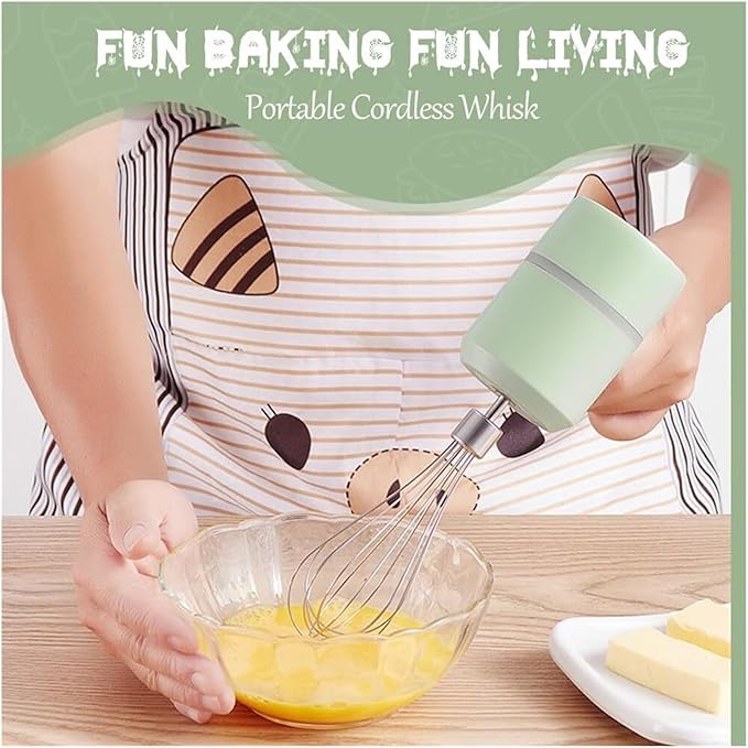 SOYON 3-in-1 Fully Automatic Mixergarlic Chopper MiniCordless Handheld Mixer With Egg Beater And Cream StickFor Kitchen Baking And Cooking(Pink 250ML)