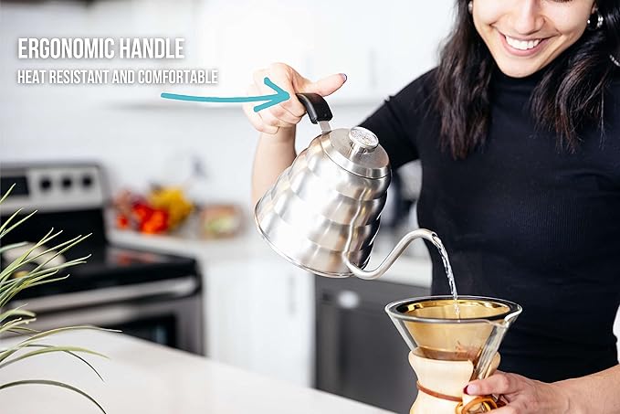 Barista Warrior French Press Coffee Maker &amp Gooseneck Kettle