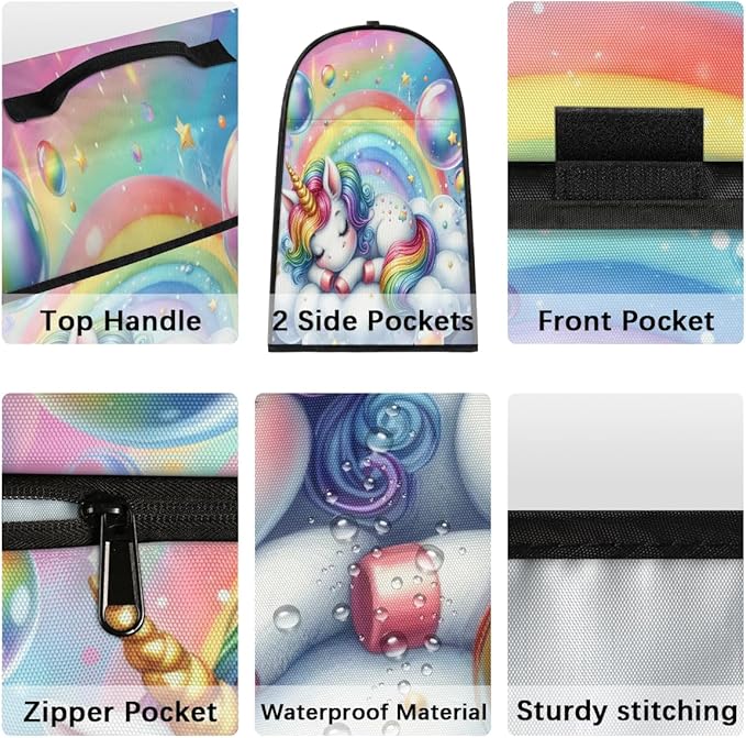 cfpolar Kitchen Aid Mixer Cover Compatible with 6-8 Quarts Rainbow Animal Unicorn Stand Mixer Cover Kitchen Aid Mixers Accessories Appliance Organizer Bag Dust Covers with Zipper Pocket