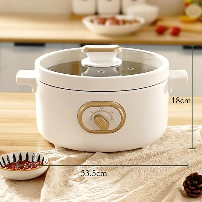 GRFIT Multifunctional Rice Cooker Steamer Electric Hot Pot Stir-fry Cooking Noodle Egg Mini Electric Cooker (Color : A) jinyi2016SHOP-1998