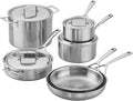ZWILLING Aurora 5-Ply Stainless Steel 10 Piece Cookware Set