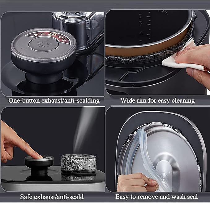 Household Electric Rice Cooker Household Rice Cooker Thicken Non-Stick Double Liner 24H Reservation And Heat Preservation For 2-8 People(6L)