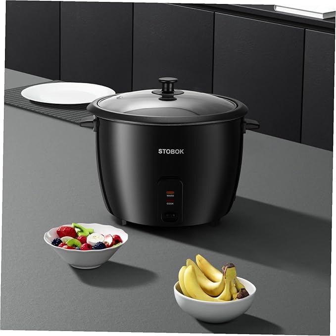 PRETYZOOM Portable Electric Rice Cooker Multi-functional Travel Pot with Clear Lid for Camping and Home Use Automatic Keep Warm Mode US Plug Compatible