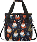 Santa Claus Coffee Maker Carrying Bag Christmas Tree Travel Storage Bag Compatible with K-Mini or K-Mini Plus Single Serve Coffee Brewer Carrying Case with Multiple Pockets &amp Shoulder Strap