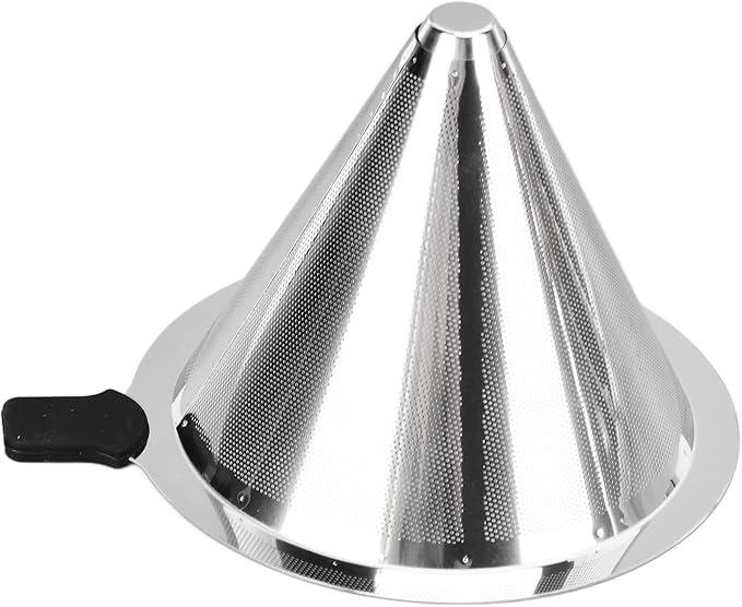 Pour Over Coffee Pot Glass Coffee Kettle Simple Design Drip Coffee Maker Heat Resistance Tea Pot with Resuable Stainless Steel Filter and Capacity Scale for Coffee Lovers (600ml)