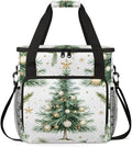 Oil Painting Tree Coffee Maker Carrying Bag Christmas Festivals Travel Storage Bag Compatible with K-Mini or K-Mini Plus Single Serve Coffee Brewer Carrying Case with Pockets &amp Shoulder Strap