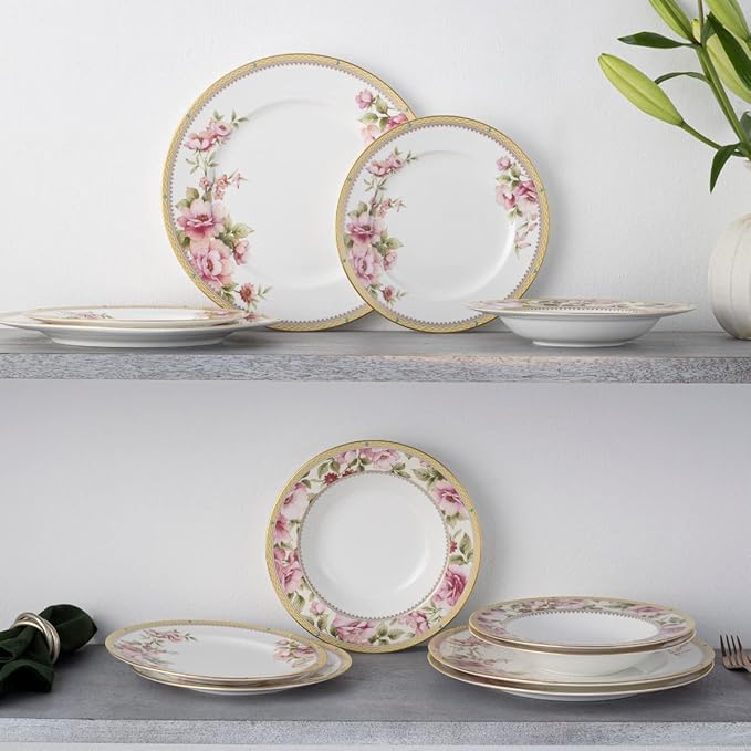 Noritake Hertford 12-Piece Dinnerware Set Service for 4