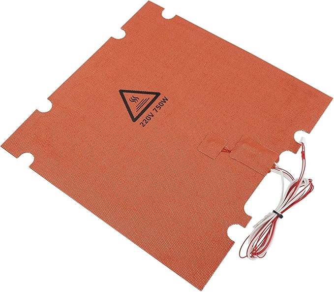 Silicone Heated Bed Heating Pad with Point Hole 110V/220V 300/350mm 750W/1000W for Voron 2.4 R2/Trident 3D Printer Parts(110V300x300mm)