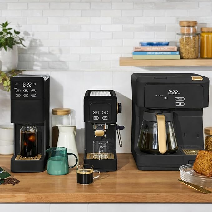 Multi Brew Coffee Maker with Single Serve and Carafe Brewing Options for Countertop Home Use (Black Sesame)