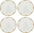 Lenox 897297 British Colonial Bamboo Dinner Plates Set of 4 Service For 4 11.125-Inch Diameter