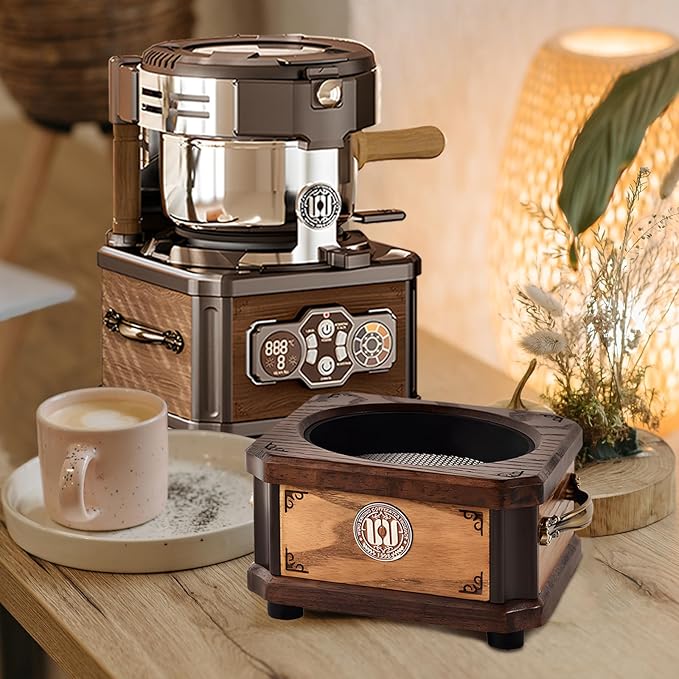 Coffee MakerDrip Coffee Maker w/Raw Wood Appearance DesignCoffee Concentration is OptionalTea Washing FunctionAdjustable Water Temperature (Coffee Bean Cooler)