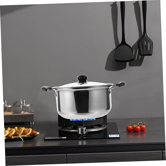 1Set Stainless Steel Cookware Set Kitchen Frying Pan and Stockpot for Induction Cooking Multi Functional Cookware for Home and Restaurant Use Stylish and Design