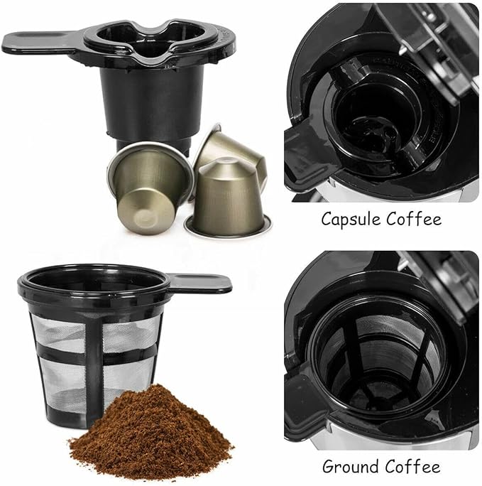 2 in 1 portable coffee machine coffee machine for coffee powder and coffee capsules