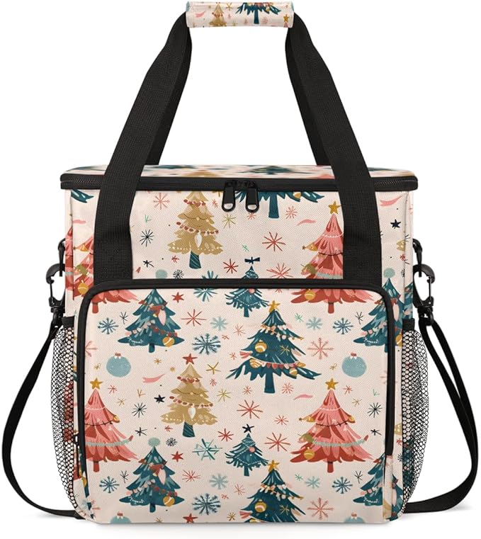 Magic Xmas Tree Coffee Maker Carrying Bag Portable Travel Storage Tote Bag Compatible with K-Mini or K-Mini Plus Single Serve Coffee Brewer Carrying Case with Multiple Pockets &amp Shoulder Strap