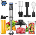 Ganiza Immersion Blender 8 in 1 Hand Blender Max 1000W Heavy Duty Motor 16 Speed Mode Handheld Blenders Immersion Stainless Steel Sitck Blender Includes 8 Total Pieces